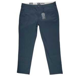 Ben Sherman Pants Men 38x32 Slim Fit Stretch Navy Chino Khakis Casual Work NWT